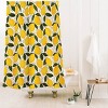 Deny Designs Mediterranean Summer Lemons Shower Curtain Cream : Microfiber, Machine Washable, Non-Slip Backing - 2 of 2
