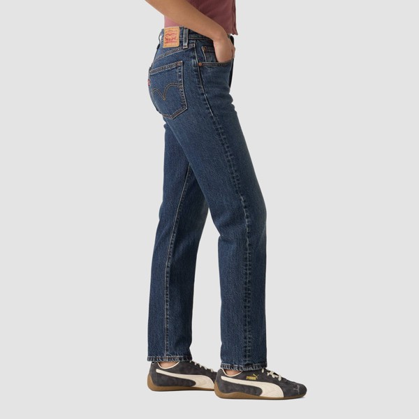 Jeans Levi Mujer 501 de tiro alto, pierna recta, denim elástico de peso medio 5