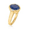 Ross-Simons 4.50 Carat African Sapphire Ring With Diamond Accents in 14kt Yellow Gold - 3 of 4