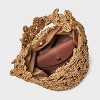 Straw Mini Floral Bucket Bag - A New Day™ Beige - 4 of 4