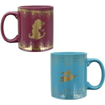 Seven20 Disney Aladdin Princess Jasmine 11oz Ceramic Mug Set | 2 Pack