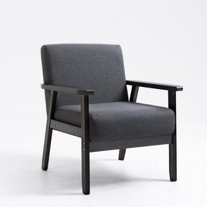 HOMLUX Bahamas Linen Fabric Chair - 1 of 3