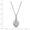 Black Bow Jewelry Sterling Silver & CZ Tear of Strength Ash Holder Necklace, 18 Inch - 2 of 4