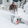 15Amp Corded Snow Blower w/ 180°Chute Rotation & 2 Transport Wheels Red\Blue - 2 of 4