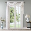 Gracie Mills Cyprian Diamond Embroidered Lightweight Sheer Window Scarf - 4 of 4