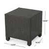VYNXARIA side table£¬Featuring a long-lasting woven finish£¬Dark Brown - 3 of 4