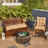 ARTPLAN Outdoor 48 Inch Bench Cushion Tufted for Outdoor Furniture, 48"x18"x4" Wicker Patio Loveseat Cushion All Weather - 3 of 4