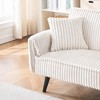 GlasFlength Sofas Contemporary Sofa with Cushioned Support and Clean Lines for Modern Living Spaces, White,72”*30”*31" - 3 of 4