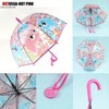 Clotth Whimsical Unicorn Princess Umbrella, Transparent, Printed Design, Windproof, Water-Resistant, Portable Stylish Accessory for Rain - 2 of 4