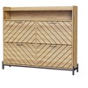 TIRAMISUBEST Driftwood Shoe Cabinet with 4 Flip Doors, Rustic Entryway Organizer for Hidden Storage - 4 of 4