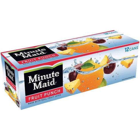 Minute Maid Fruit Punch 12pk 12 Fl Oz Cans Target