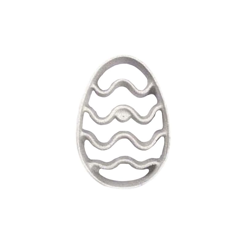 O'Creme Rosette-Iron Mold, Cast Aluminum Egg Shape, 1 of 2