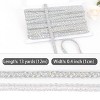 Alilang Sequin Braid Cord Trim, 0.4 Inch Glitter Laser Sequin Strip, Sewing Sequin Ribbon for DIY Crafts Party Decorations, 13 Yards - 2 of 4