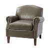 Gianluigi Transitional Vegan Leather Armchair with Nailhead Trim for Bedroom and Living Room| ART OF LIVING DESIGNS - 2 of 4