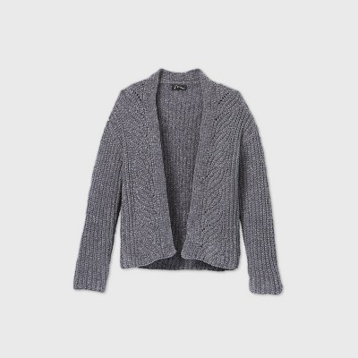 chenille grey cardigan