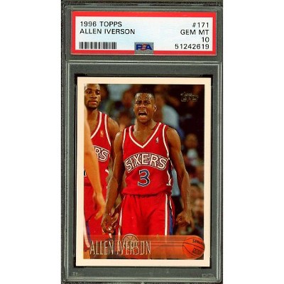 Allen Iverson Rookie Card 1996-97 Topps #171 PSA 10