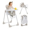 Acekool Foldable Baby High Chair for Toddlers 1-3 Years, Adjustable Recline & Height, Removable Tray, 5-Point Safety Harness, Compact Design - 2 of 4
