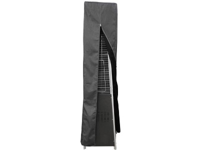 Gray Heavy Duty Square Patio Heater Cover with Zipper