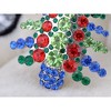 Anna-Kaci Merry Christmas Emerald Green Crystal Gem Rhinestone Ornamental Tree Pin Brooch - 4 of 4