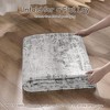 MontVoo Medallion Floral Washable Rug Gray - 4 of 4