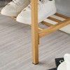 Vynxaria End of Bed Bench with Shelf, Retro leather Upholstered Storage Shoe Bench, Bedroom Bench for Living Room, Entryway, Dining Room, Brown - 4 of 4