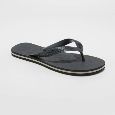 Men&#39;s Brent Flip Flop Sandals - Goodfellow &#38; Co&#8482; Black L