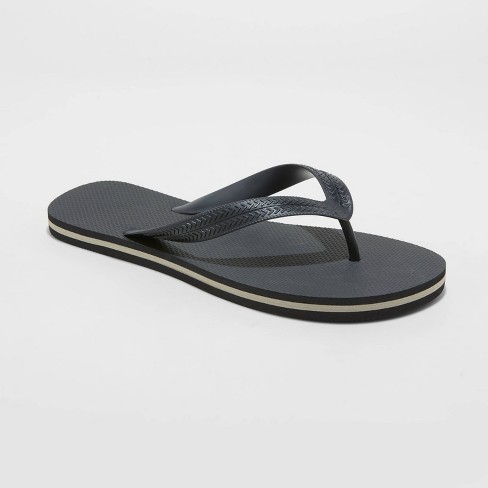 Men's Brent Flip Flop Sandals - Goodfellow & Co™ Black S
