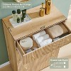 SinCiDo 5 Drawer Fluted Dresser, Wood Tall Chest of Drawers with Deep Storage, Modern Storage Organizer for Bedroom, Living Room - 2 of 4