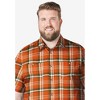 KingSize Short-Sleeve Plaid Sport Shirt - 3 of 4