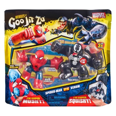 Heroes Of Goo Jit Zu Marvel Versus Pack Spider Man Vs Venom Target - how to get the spiderman head in roblox