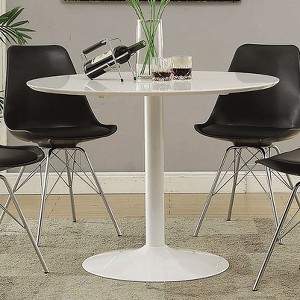 Sapphtopaz Dining Table Kitchen Table Round Dining Table Tulip-style Bar Table with Pedestal Base for Kitchen, Small Spaces - 1 of 4