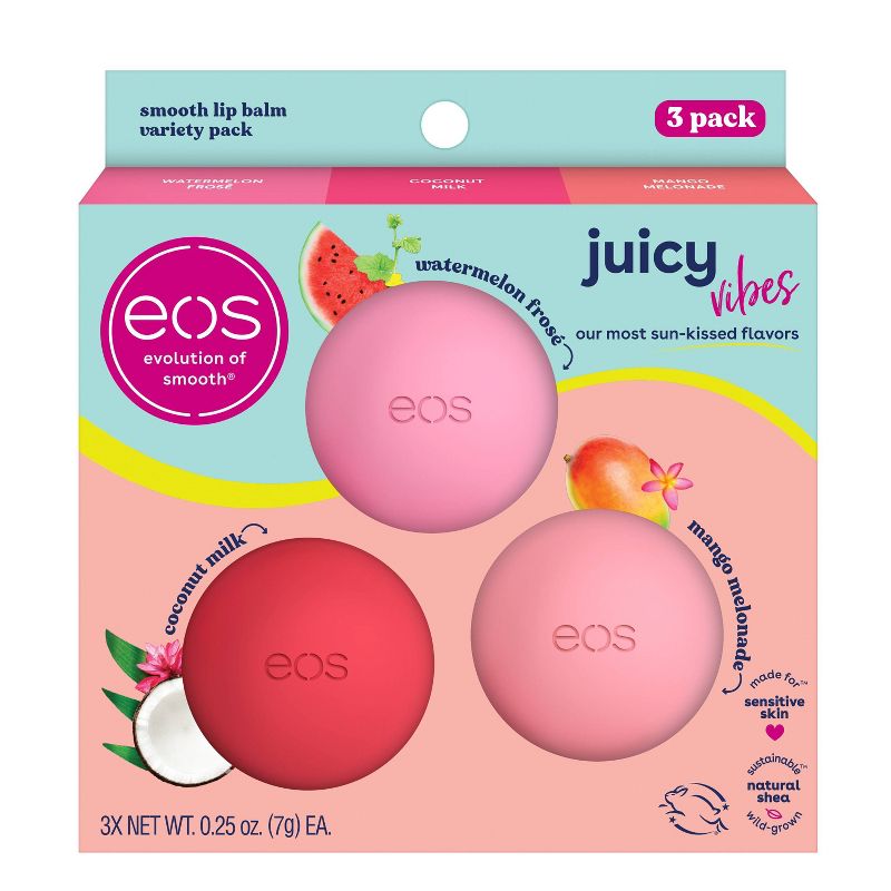 eos Lip Balm Sphere Variety Pack - Juicy Vibes - 3pk, 1 of 7