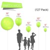 PartyWoo Balloons Lime Green Neon Yellowish Light 36 18 12 10 5 Inch 127 pcs - 2 of 4