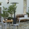 Merrick Lane Stainless Steel 7.5' Tall 40,000 BTU Outdoor Propane Patio Heater with Wheels - 2 of 4