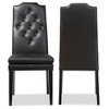 Set of 2 Dylin Modern and Contemporary Faux Leather Dining Chairs - Baxton Studio - image 3 of 4
