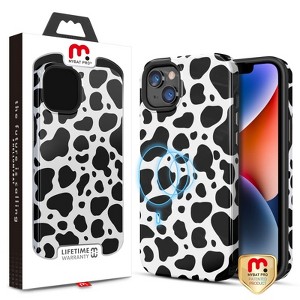 MyBat Pro Fuse Series MagSafe Case for Apple iPhone 14 Plus (6.7) - Purple Marble Holy Cow - 1 of 4