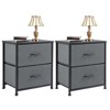 NicBex 2-Drawer Dresser with Fabric Drawers Modern Industrial Closet Storage with Metal Handles and Wooden Top for Bedroom, Living Room, Office - 2 of 4