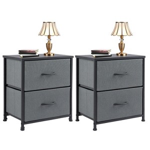 CENGHU Chest of Drawers Dresser for Bedroom, Closet Organizer and Storage with 2 Fabric Drawers Metal Frame and Wooden Top - 1 of 4