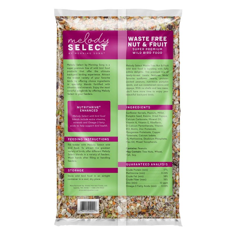 Melody Select 5lb Waste Free Nut &#38; Fruit Bird Food, 2 of 10