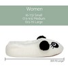Elanze Designs Panda Bear Womens Animal Cozy Indoor Plush Lined Non Slip Fuzzy Soft Slipper - Large - 4 of 4