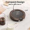 FAAYFIAN 25W Snowflake Coffee Mug Warmer for Desk, 3 Temp Settings with Auto Shutoff, Large Heating Plate Cup & Candle Warmer - 4 of 4