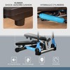 NAYSAYE Exercise Trainer Cardio Stepper with Rocking Handlebars Hydraulic Resistance for Home Gym, Blue, 21.30"*15.80"*53.30" - 3 of 4