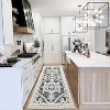 Non-Shedding Non Slip Area Rug, Medallion Textured Carpet, Vintage Floral Floor Carpet for Dining Room Home Office Playroom Dorm Living Room Bedroom - 4 of 4