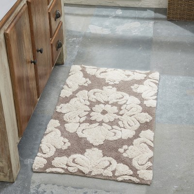Medallion Collection 100% Cotton Tufted Bathroom Rug with Non-Slip Backing, Machine Washable, Tumble Dry Bath Mat