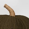 Knit Pumpkin with Jute Stem Novelty Throw Pillow - Threshold™ - 4 of 4