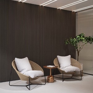 0.83 in. x 7.87 ft. x 1 ft. Slat Wood Sound Absorbing Decorative Wall Paneling 2-Pack - 1 of 4