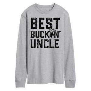 Men's - Instant Message - Best Buckin Uncle Long Sleeve Graphic T-Shirt - 1 of 4