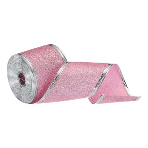 Unique Bargains Christmas Easy to Shape Bouquets DIY Crafts Glitter Ribbon - 1 of 4