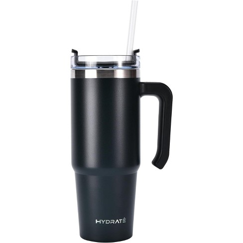 HYDRATE Bottles 30 Oz Travel Tumbler with Handle - Black - image 1 of 3