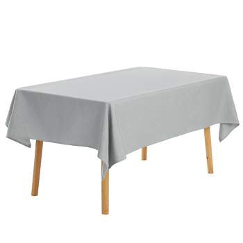 Unique Bargains Rectangle Cotton Linen Waterproof Spillproof Wrinkle Free Table Cover 1 Pc